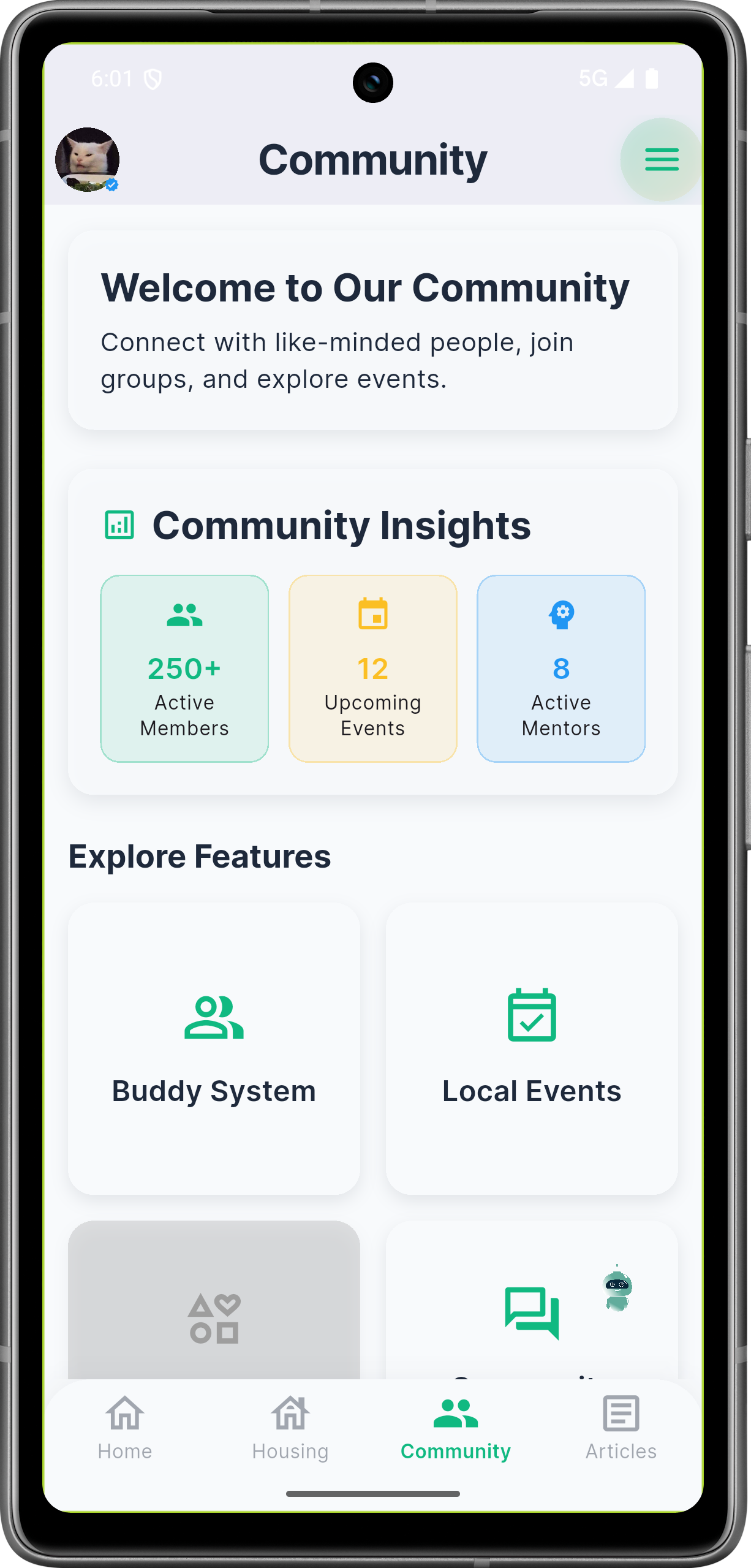 Community Home Page